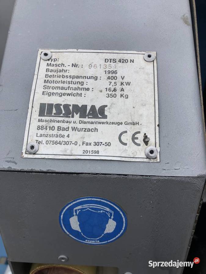 Piła stolikowa LISSMAC przecinarka silki tempo Ślesin