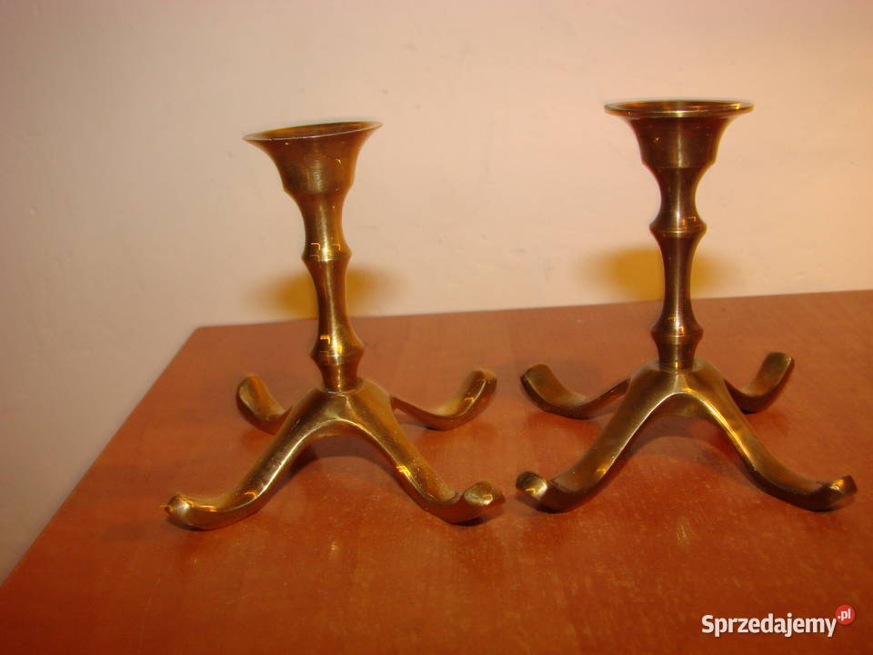 mały mosiężny świecznik Pozostałe Kolekcje Pruszcz Gdański sprzedam