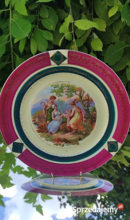 EPIAG TALERZ FRAGONARD SCENA RODZAJOWA Porcelana i szkło Pabianice