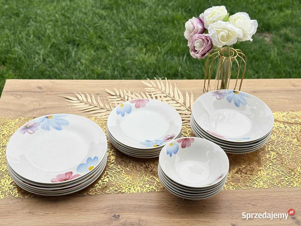 Talerze homelux 24 el stokrotki Szczecin