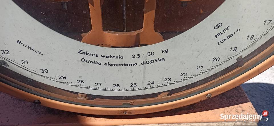Waga 50 lubelskie fabryki wag Antyki, Sztuka, Kolekcje Kłodawa