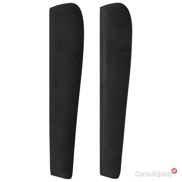 Zagłówek uszak czarny 83x23x118128 aksamit Warszawa