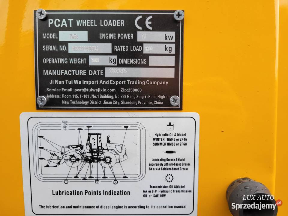 Ładowarka przegubowa PCAT TW36 NOWA Zaklików