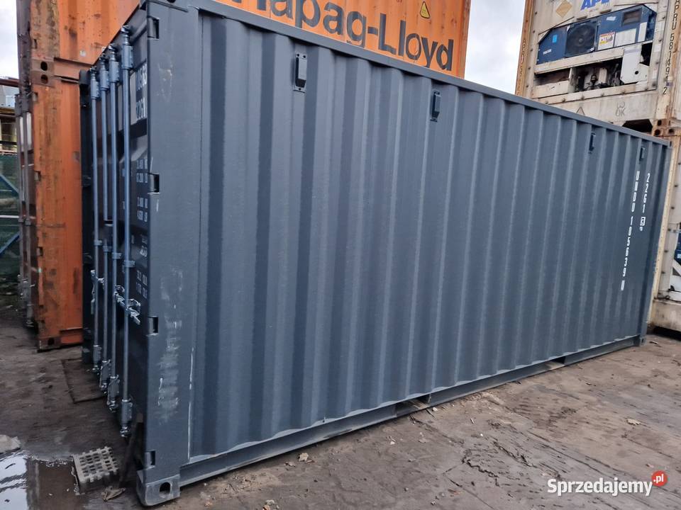 Kontener morski 20DC nowy magazyn RAL7016
