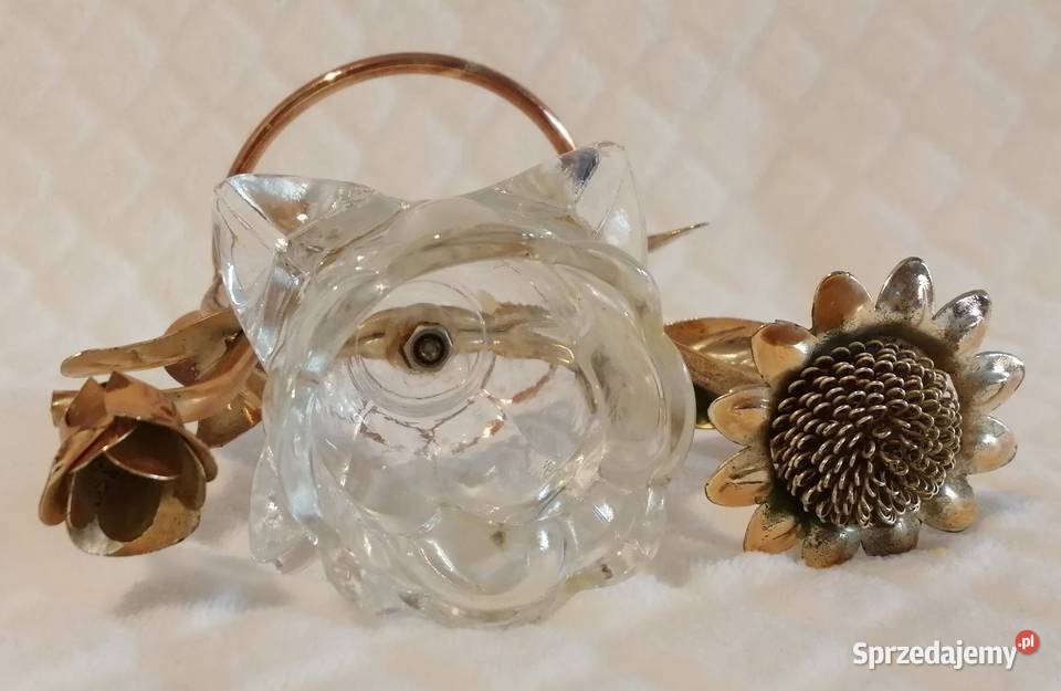 Świecznik motyw kwiaty róża Kolekcja Dekoracja