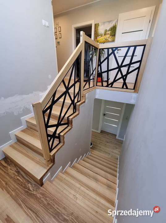 Schody drewniane samonośne z montażem Katowice