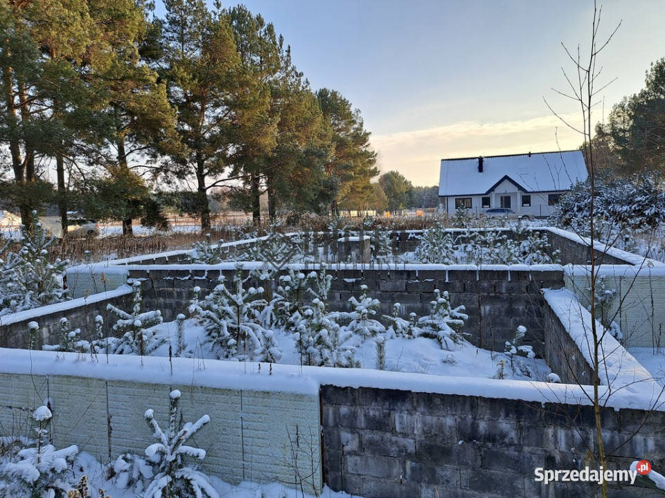 Działka z rozpoczętą budową domu w Białym Błocie Białe Błoto