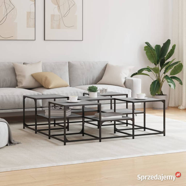 Stolik kawowy szary dąb sonoma 121x121x40 Warszawa sprzedam