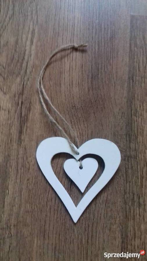 Zawieszki motyl i serce