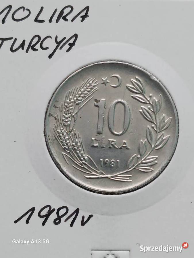 10 Lira Turcja 1981 r