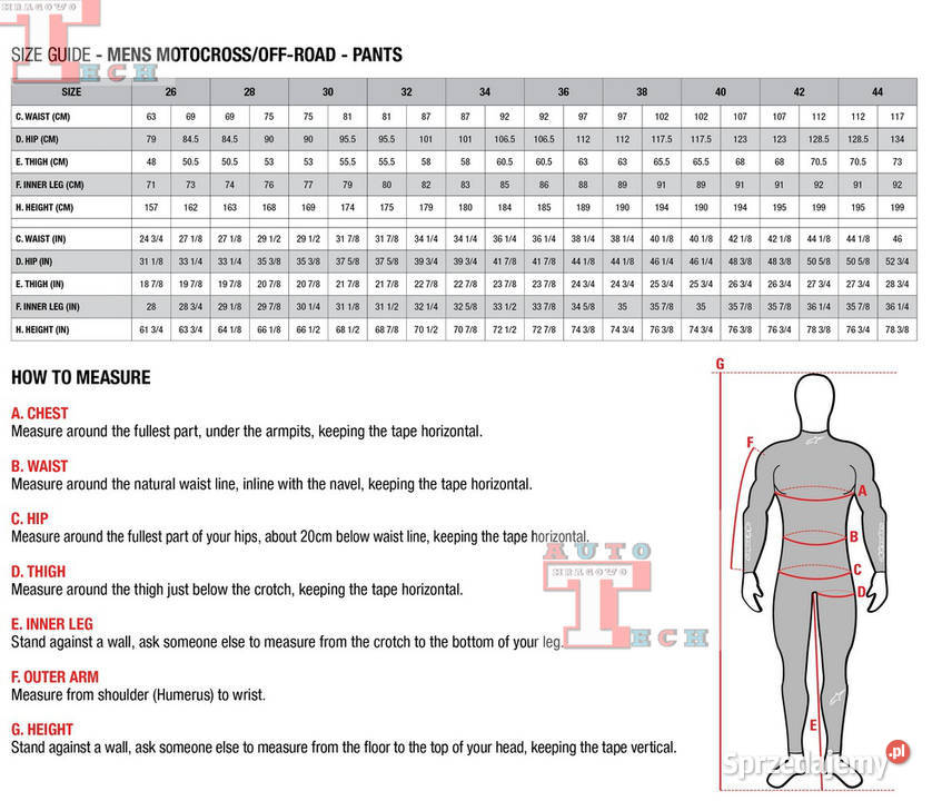 ALPINESTARS STRÓJ CROSS ENDURO BLACK ORANGE Mrągowo