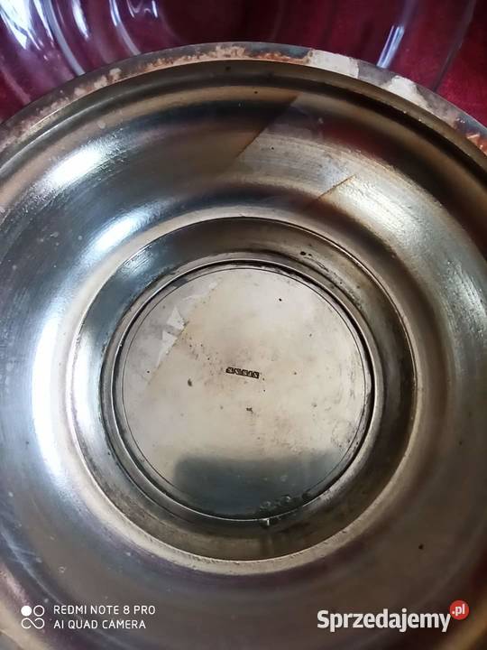 Żardinera Okrągła Patera Plater i szkło pomorskie Gdańsk sprzedam