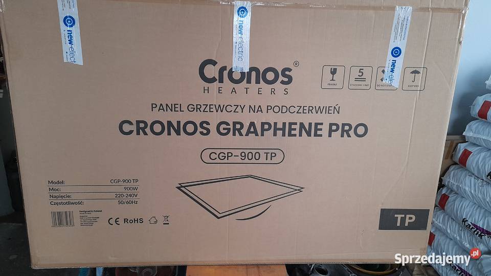 Grzejnik grafenowy na podczerwień biały Kurów