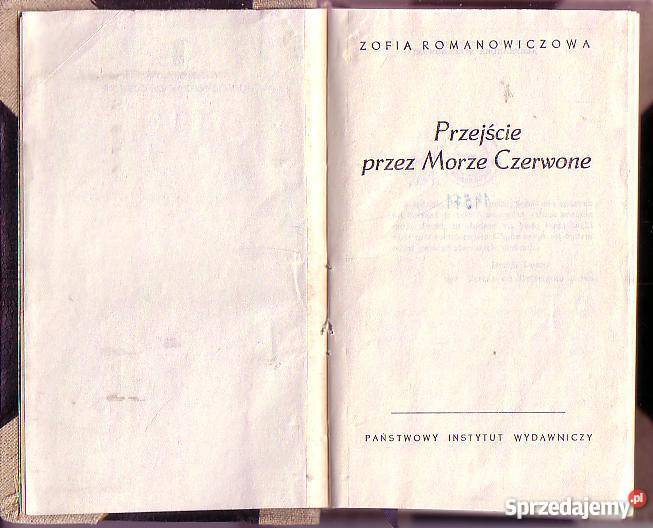 8136 PRZEJŚCIE MORZE CZERWONE ZOFIA małopolskie Czyrna