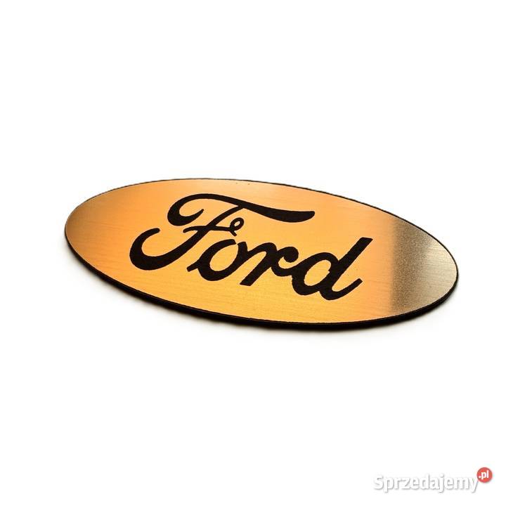 Emblemat Ford 60x24mm złoty naklejka znaczek Radom