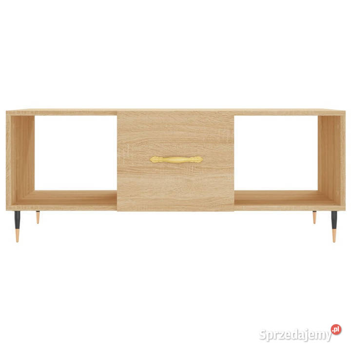 Stolik kawowy dąb sonoma 102x50x40 materiał Warszawa