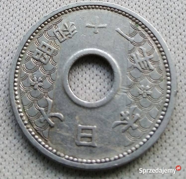 JAPONIAHIROHITO 10 SEN1939 r 11 Z OTWOREMNIKIEL