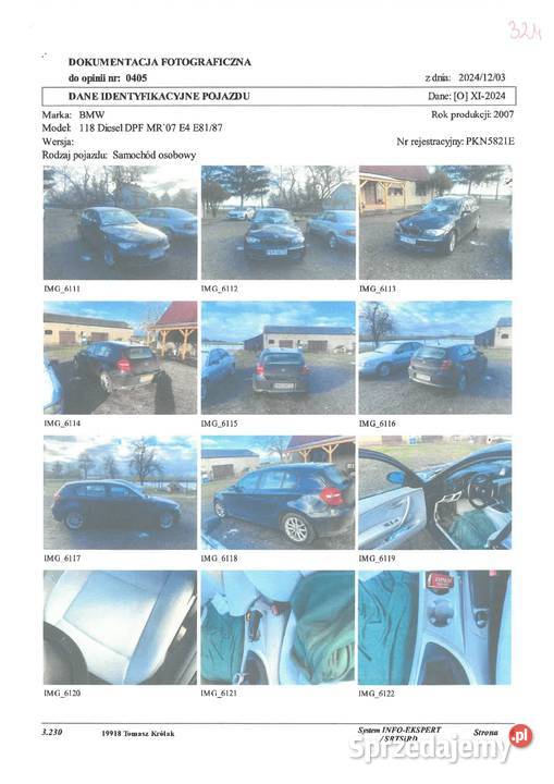 Syndyk sprzeda udział 12 BMW 118D Seria 1 Konin