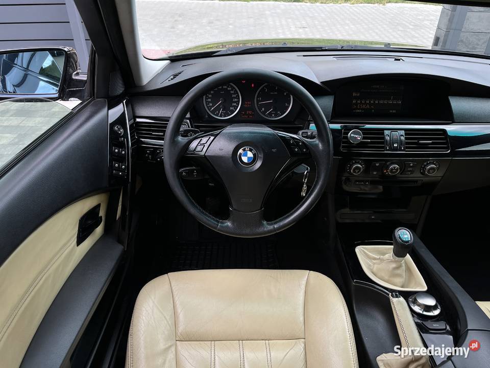 BMW E60 525D Mpakiet Czarna Sedan Manual kujawsko-pomorskie