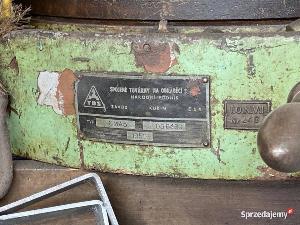 FREZARKA PIONOWA duża TOS stół obrotowy Wola Murowana