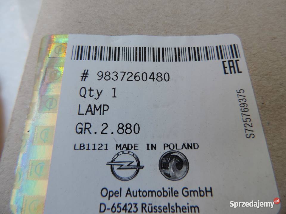 OPEL KIERUNKOWSKAZ LUSTERKA CORSA F PRAWY NOWY osobowe kujawsko-pomorskie