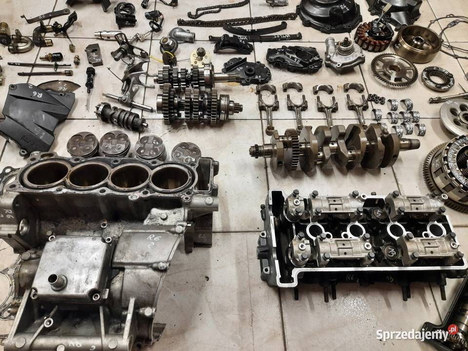 Yamaha r6 silnik części RJ05 głowica wał Jelenia Góra
