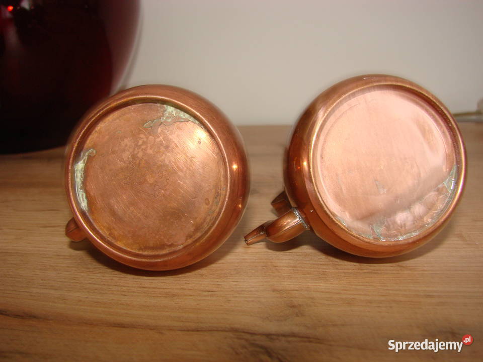 mały miedziany czajniczek pomorskie Pruszcz Gdański