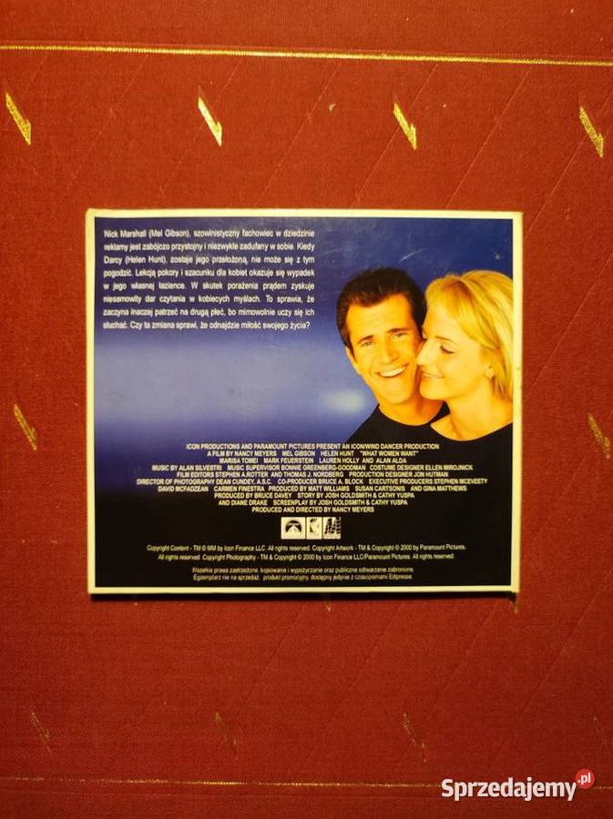 2000 Mel Gibson Helen Hunt Czego pragną kobiety DVD Filmy Kielce