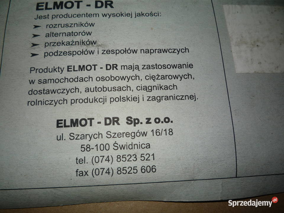 Zestaw naprawczy rozrusznika R 20 dolnośląskie Góra sprzedam