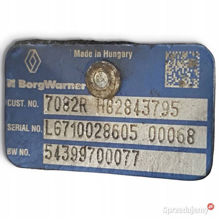 TURBOSPRĘŻARKA Renault Megane III Scenic III 14 lubelskie Chełm sprzedam