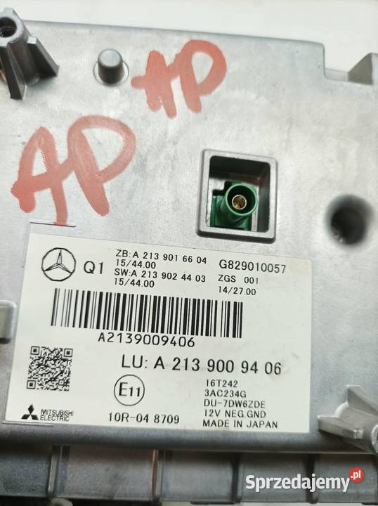 WYŚWIETLACZ A2139009406 MercedesBenz Eklasa V