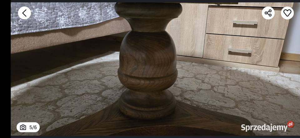 Stół dębowylite drewnociężki masywny Zamość