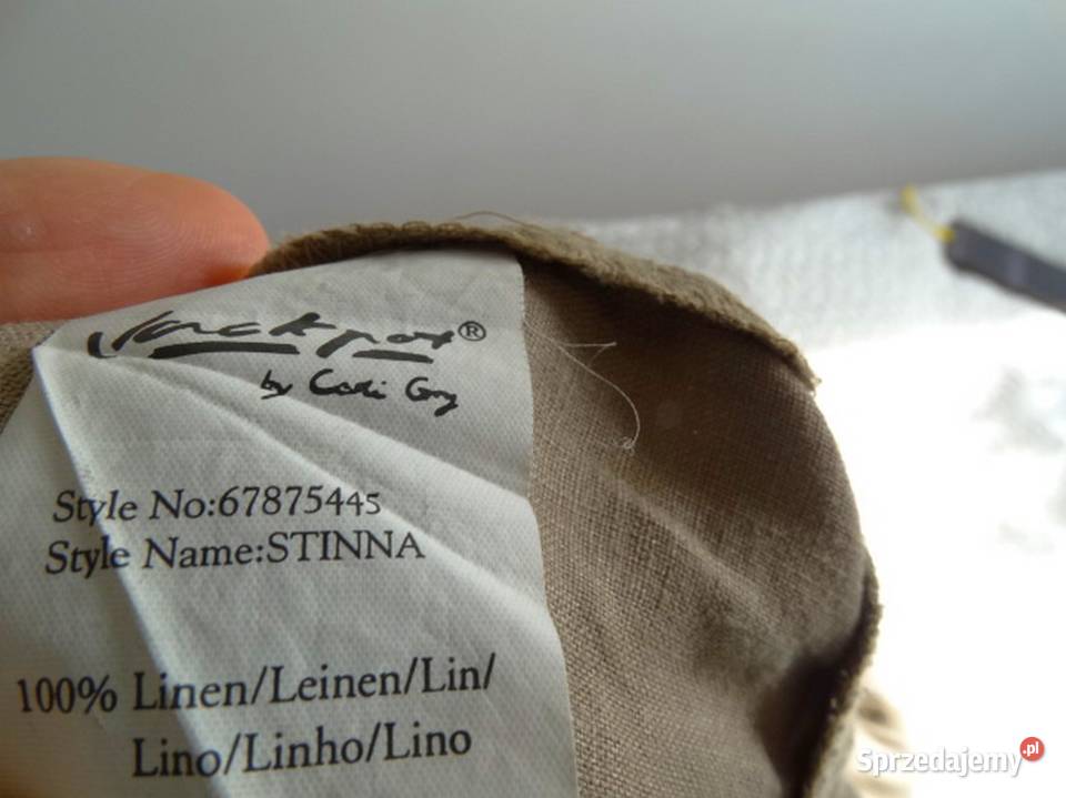 Spódnica Lniana 100 Len Długa Trapezowa o podlaskie Łomża