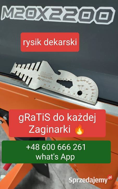 3metrowa M20X3000 06mm Zaginarka dekarska Pozostałe Babica