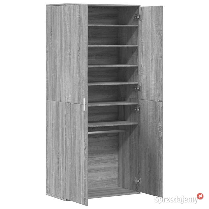 Szafa na buty szary dąb sonoma 80x39x178