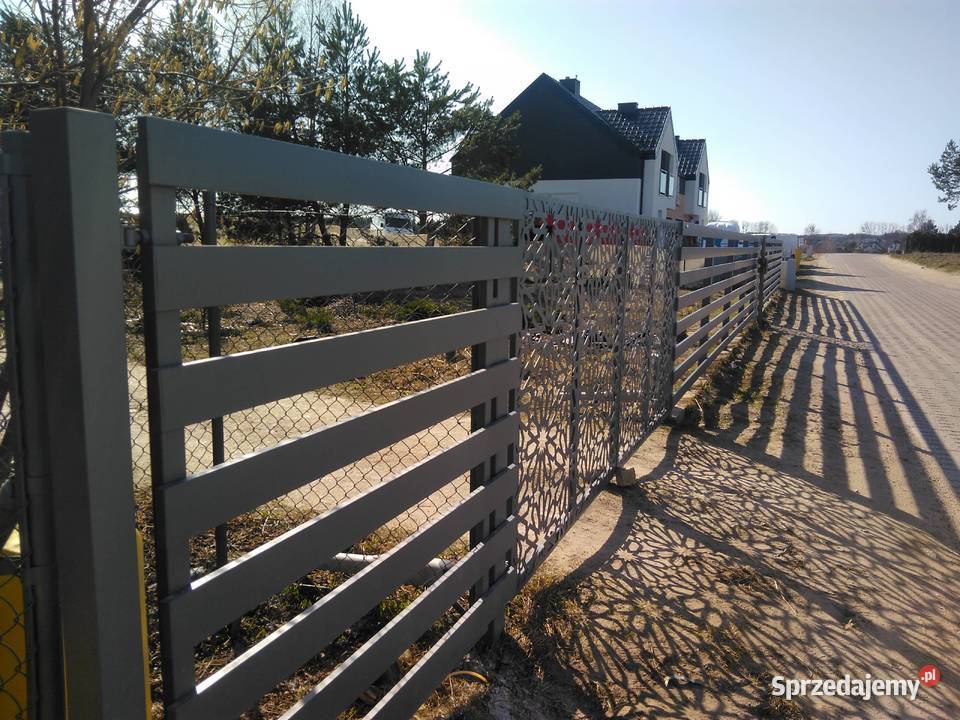 Nowoczesne bramy i furtki wzory CNC ogrodzenia Kielno