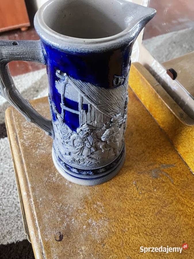Ceramiczny dzban reliefowy Jarocin sprzedam