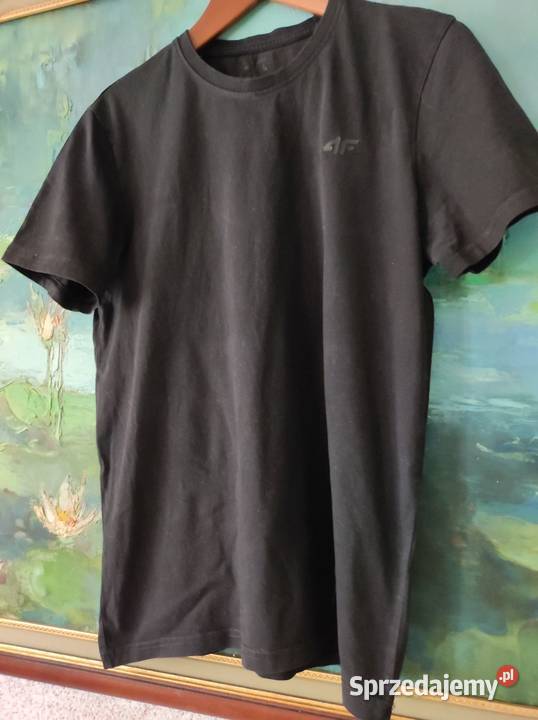 4F koszulka tshirt męski czarny klasyczny gładki Kielce