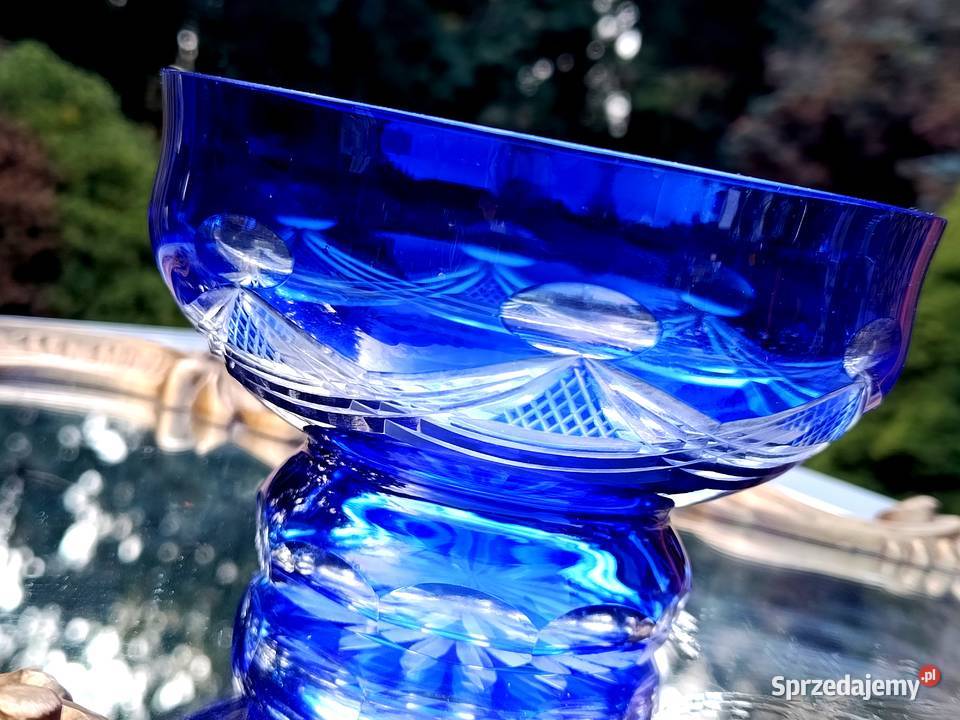 Miska kryształowa kobaltowa Klenica