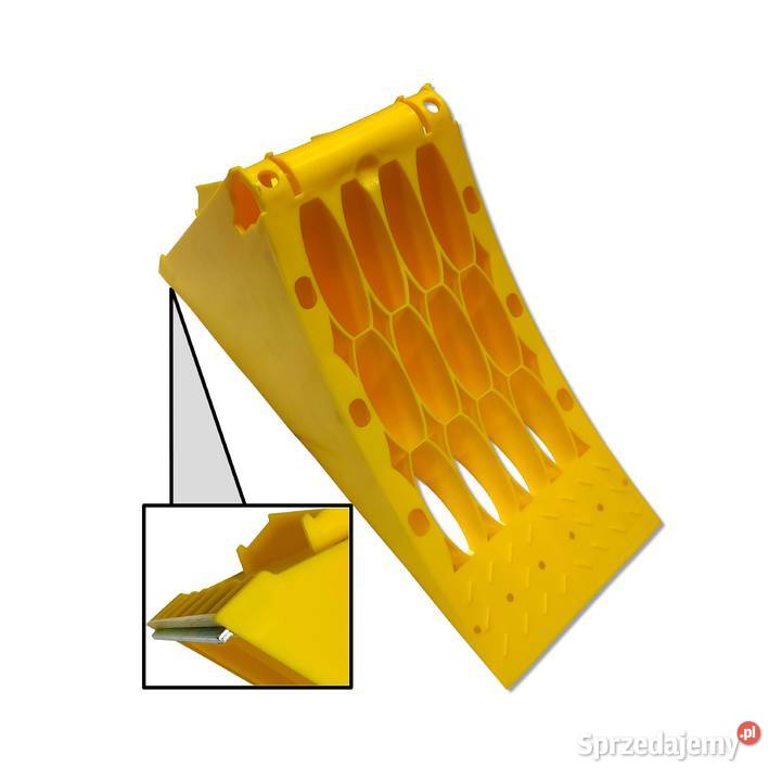 Klin Pod Koło BLOKADA KOŁA 160mm WKŁADKA METAL Solec Kujawski