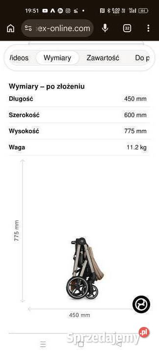 Wózek spacerowy Balios S Lux sprzedam