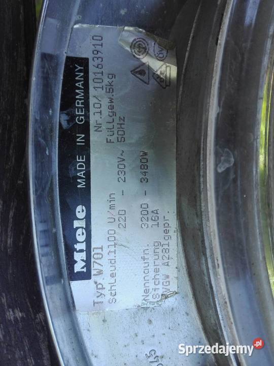 Pralka Miele W 701 Drzwiczki AGD