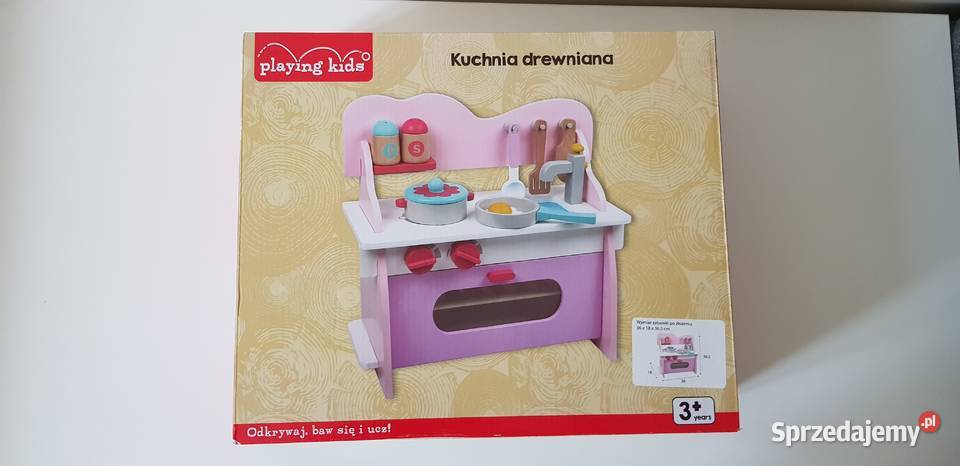 Nowa kuchnia drewniana playing Kids