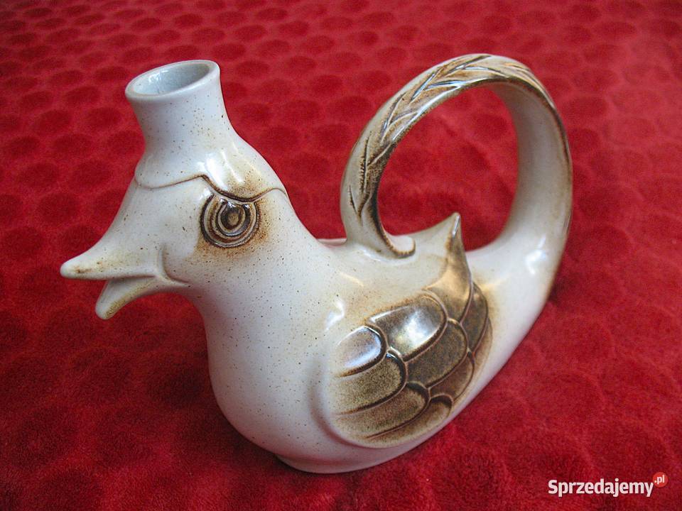Wazon karafka ptak z 1960 roku 23 x 17 x 9 Siedlce