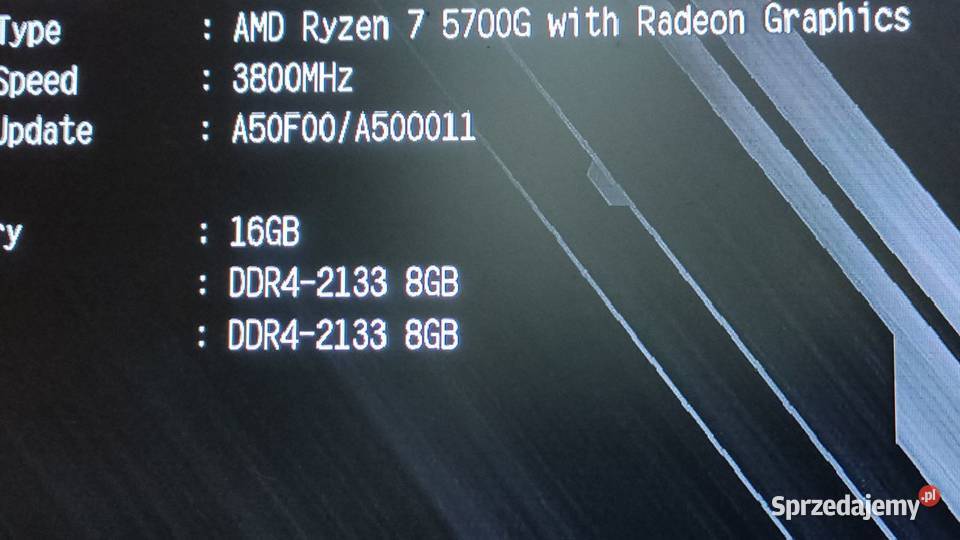 AMD Ryzen 7 5700G 38 GHz grafika Vega 8 16MB AM4 Godziszka
