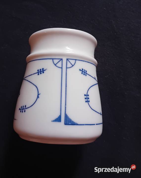 Porcelanowy pojemnik na marnoladę wzór słomkowy Koźminek