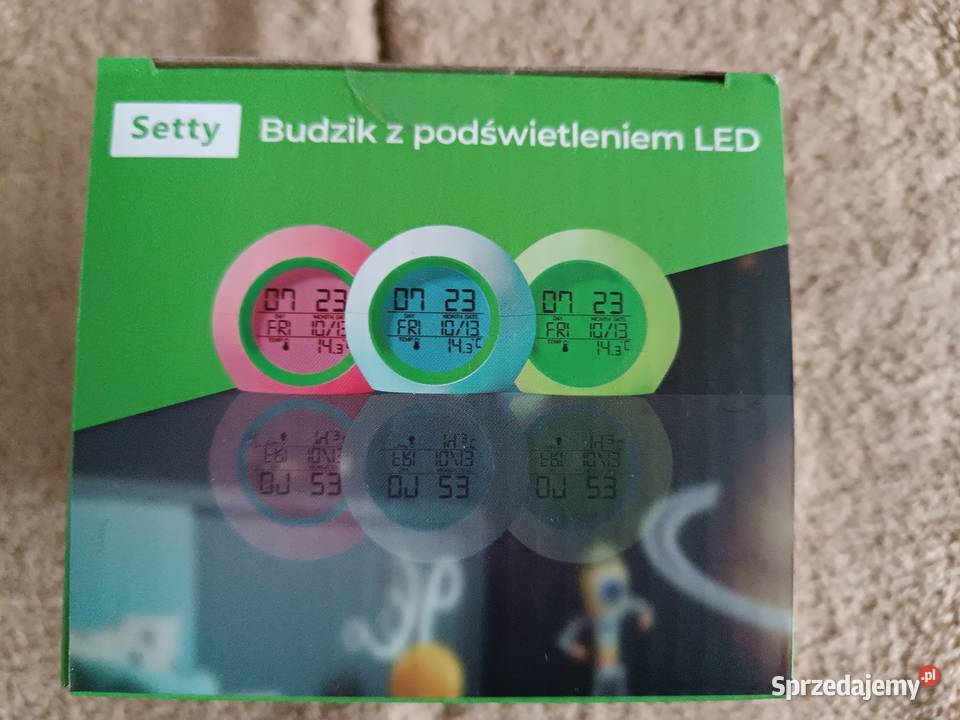Budzik z podświetleniem LED Setty Niebieski Kędzierzyn-Koźle