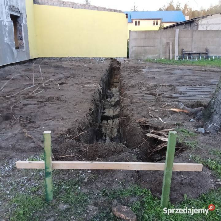 Usługi minikoparka koparkoladowarka Wykopy, roboty ziemne Zduńska Wola