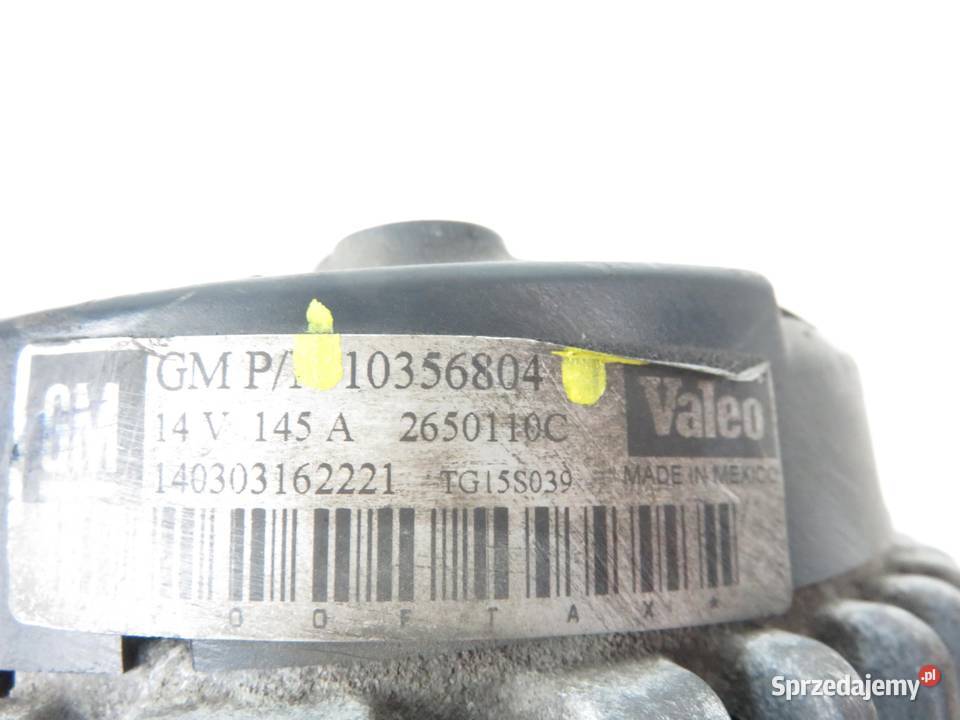 ALTERNATOR CHEVROLET EQUINOX 34 AWD 10356804