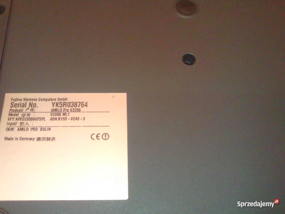 FujitsuSiemens Amilo Pro v2055 Bydgoszcz